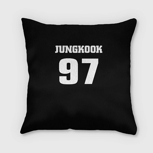 Подушка квадратная BTS: Jungkook / 3D-принт – фото 2