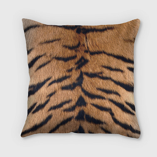 Подушка квадратная Свирепый тигр / 3D-принт – фото 2