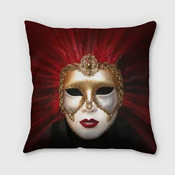 Подушка квадратная Венецианская маска, цвет: 3D-принт