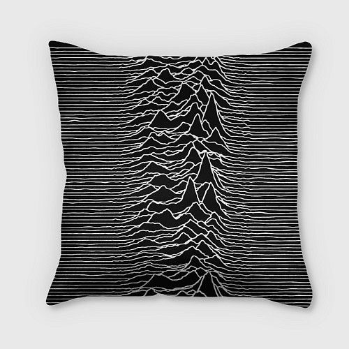 Подушка квадратная Joy Division: Unknown Pleasures / 3D-принт – фото 2