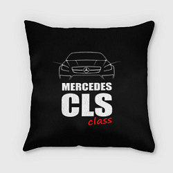 Подушка квадратная Mercedes CLS Class, цвет: 3D-принт