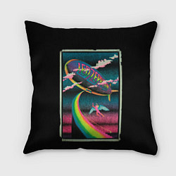 Подушка квадратная Led Zeppelin: Colour Fly, цвет: 3D-принт