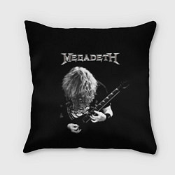 Подушка квадратная Dave Mustaine, цвет: 3D-принт