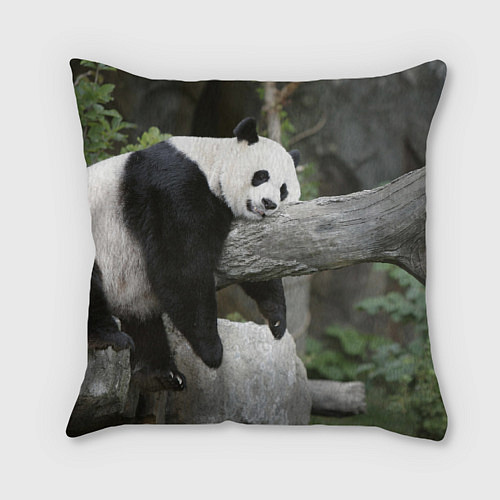 Подушка квадратная Большая уставшая панда / 3D-принт – фото 2