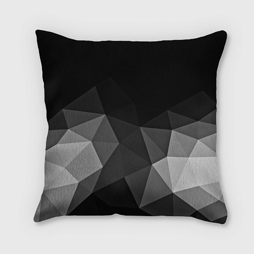 Подушка квадратная Abstract gray / 3D-принт – фото 2