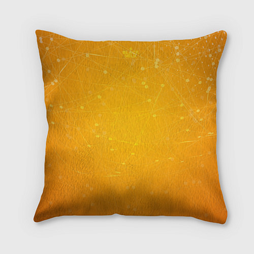 Подушка квадратная Bitcoin Orange / 3D-принт – фото 2