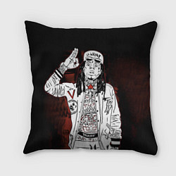 Подушка квадратная Lil Wayne: street style, цвет: 3D-принт