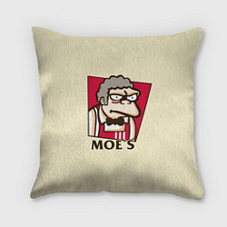 Подушка квадратная Moe's KFC, цвет: 3D-принт