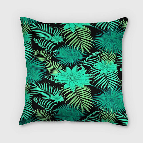 Подушка квадратная Tropical pattern / 3D-принт – фото 2