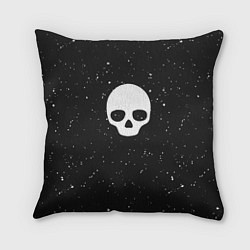 Подушка квадратная Black Milk Skull Classic, цвет: 3D-принт