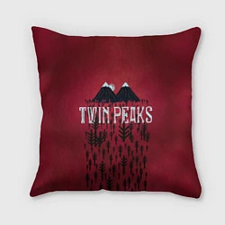 Подушка квадратная Twin Peaks Wood, цвет: 3D-принт