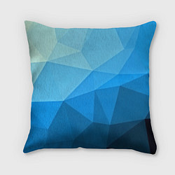 Подушка квадратная Geometric blue