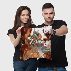 Подушка квадратная The Legend of Zelda, цвет: 3D-принт — фото 2