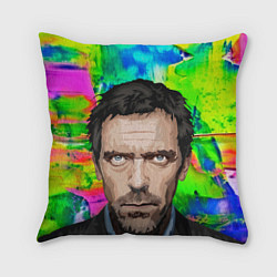 Подушка квадратная House MD: Colour Art, цвет: 3D-принт