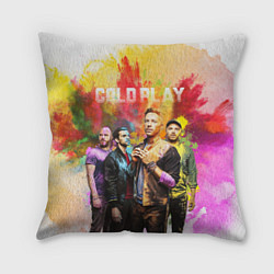 Подушка квадратная Coldplay, цвет: 3D-принт