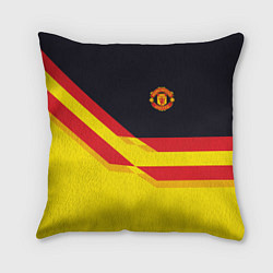 Подушка квадратная Manchester United, цвет: 3D-принт