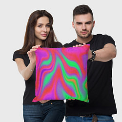 Подушка квадратная Глянцевые краски, цвет: 3D-принт — фото 2
