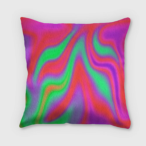 Подушка квадратная Глянцевые краски / 3D-принт – фото 2