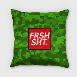 Подушка квадратная FRSH SH*T, цвет: 3D-принт