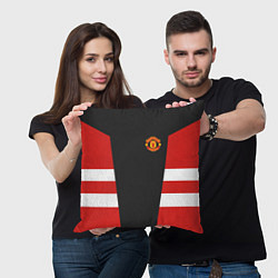 Подушка квадратная Man UTD FC: Vintage 2018, цвет: 3D-принт — фото 2