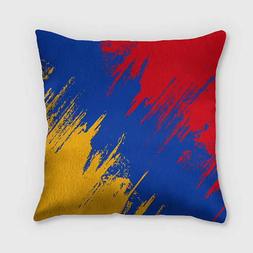 Подушка квадратная Герб и флаг Армении / 3D-принт – фото 2