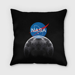 Подушка квадратная NASA: Moon Rise, цвет: 3D-принт