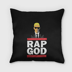 Подушка квадратная Rap God Eminem, цвет: 3D-принт