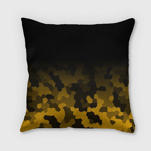 Подушка квадратная PUBG: Military Honeycomb / 3D-принт – фото 2