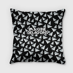 Подушка квадратная Imagine Dragons: Paper airplanes, цвет: 3D-принт