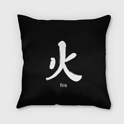 Подушка квадратная Symbol Fire: Hieroglyph, цвет: 3D-принт