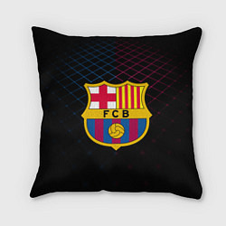 Подушка квадратная FC Barcelona Lines, цвет: 3D-принт
