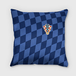 Подушка квадратная Сборная Хорватии, цвет: 3D-принт