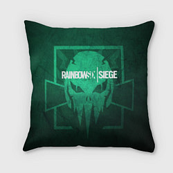 Подушка квадратная Rainbow Six: Green Soldier, цвет: 3D-принт