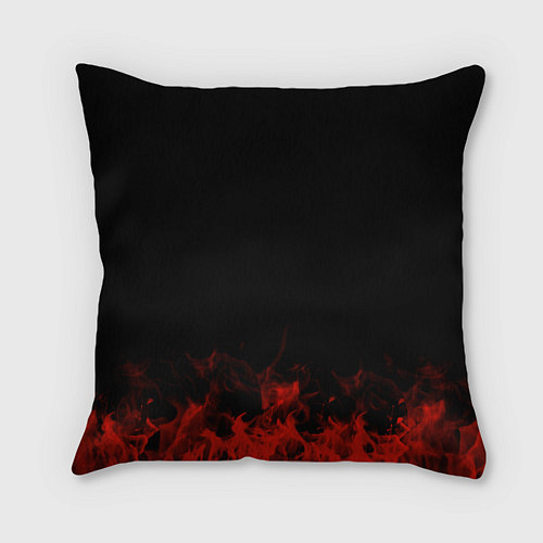 Подушка квадратная Suicide Silence: Red Flame / 3D-принт – фото 2