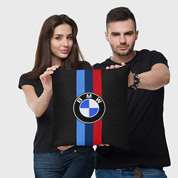 Подушка квадратная BMW SPORT, цвет: 3D-принт — фото 2
