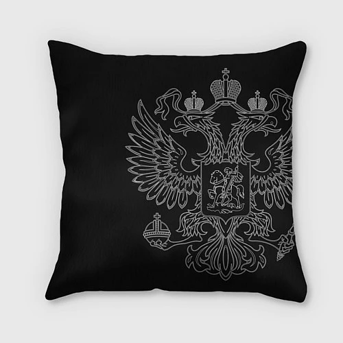 Подушка квадратная Полиция: герб РФ / 3D-принт – фото 2