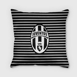 Подушка квадратная FC Juventus: Black Lines