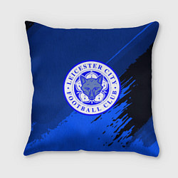 Подушка квадратная FC Leicester: Abstract style, цвет: 3D-принт