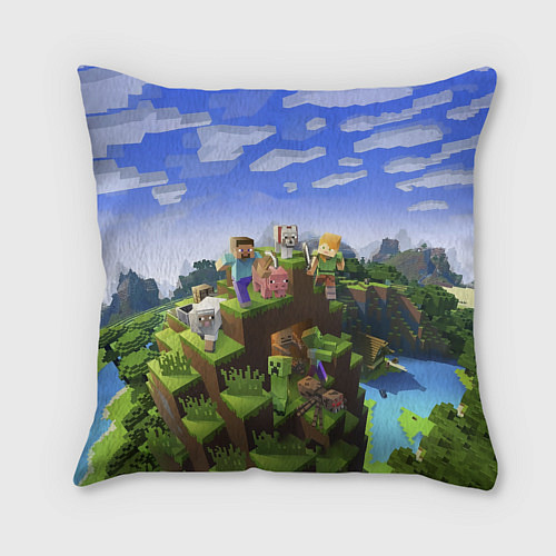 Подушка квадратная Minecraft: Маша / 3D-принт – фото 2