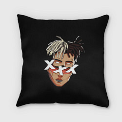 Подушка квадратная XXXTentacion Head, цвет: 3D-принт