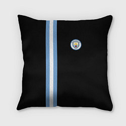 Подушка квадратная Манчестер Сити, цвет: 3D-принт