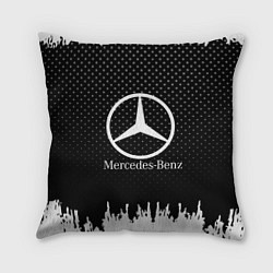 Подушка квадратная Mercedes-Benz: Black Side, цвет: 3D-принт