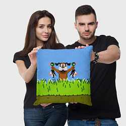 Подушка квадратная Duck Hunt, цвет: 3D-принт — фото 2