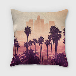 Подушка квадратная Los Angeles, цвет: 3D-принт