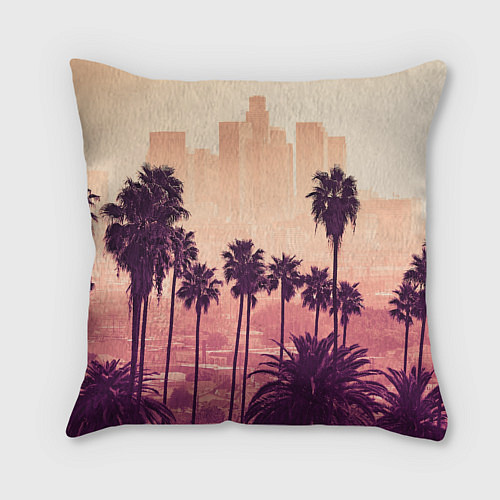 Подушка квадратная Los Angeles / 3D-принт – фото 2