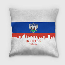 Подушка квадратная Irkutsk: Russia, цвет: 3D-принт