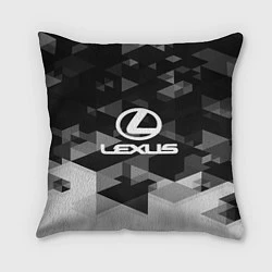 Подушка квадратная Lexus sport geometry, цвет: 3D-принт