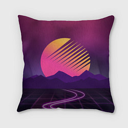 Подушка квадратная Digital Sun, цвет: 3D-принт