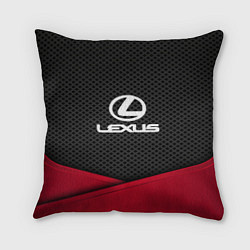 Подушка квадратная Lexus: Grey Carbon, цвет: 3D-принт