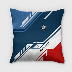 Подушка квадратная BMW SPORT, цвет: 3D-принт